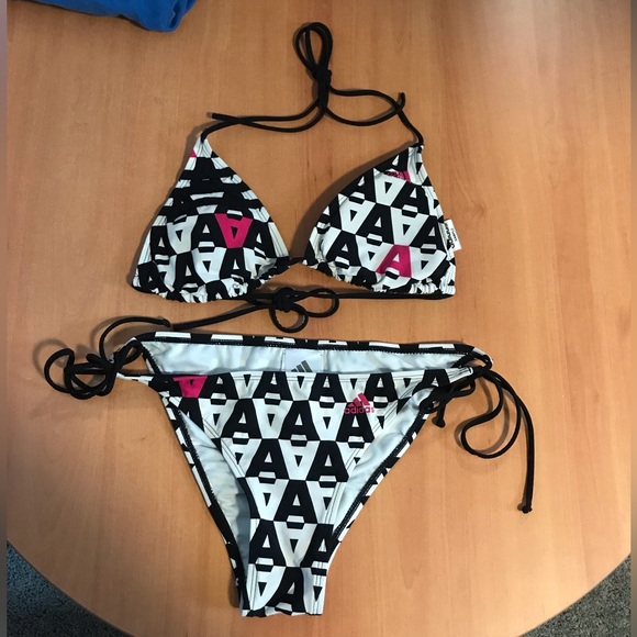 SIZE 8 BIKINI TOP•SIZE 8 BIKINI BOTTOMS•DRAWSTRING SET - Picture 1 of 4
